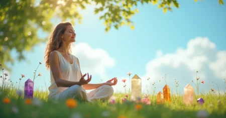 Como meditar com cristais para transformar sua energia