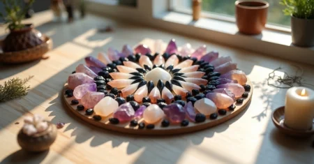 Como criar mandalas de proteção usando cristais em casa