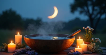 Banhos especiais para a noite de lua crescente: guia prático