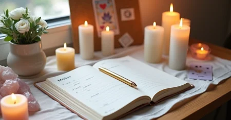 Como montar um altar temático para acordos e metas do mês