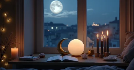 Como montar um altar lunar para rituais mensais em casa