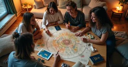 Como usar mapas astrais para planejar férias com os amigos