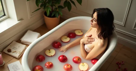 Banho de maçã: ritual semanal para o amor-próprio